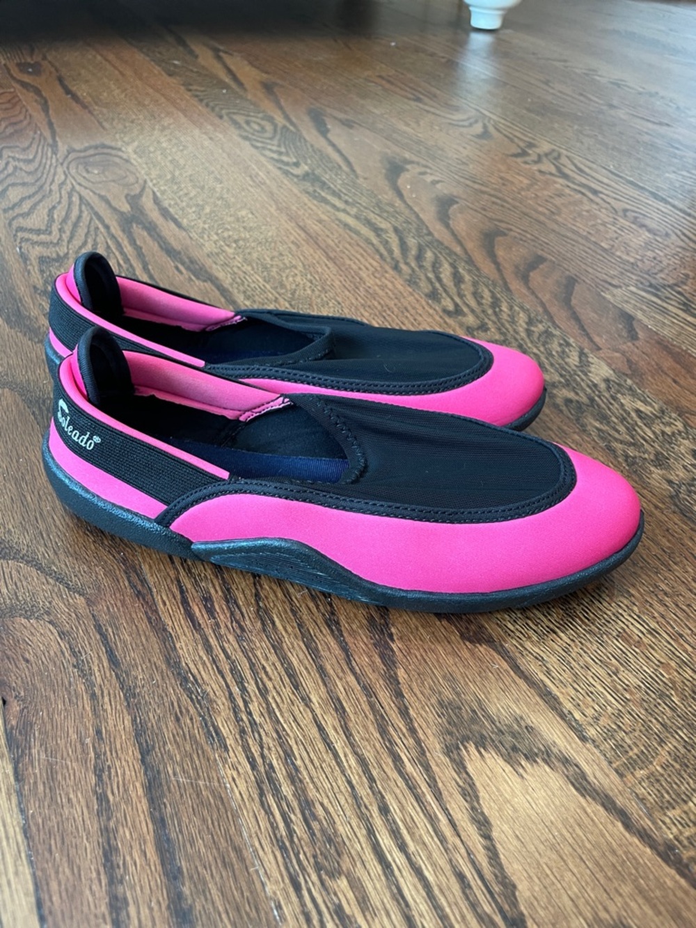Neoprene Slip-On Water Shoes - Pink and Black